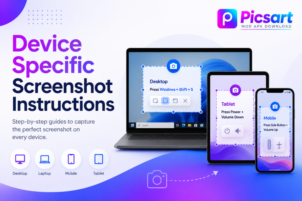 How to Take Screenshot in Picsart