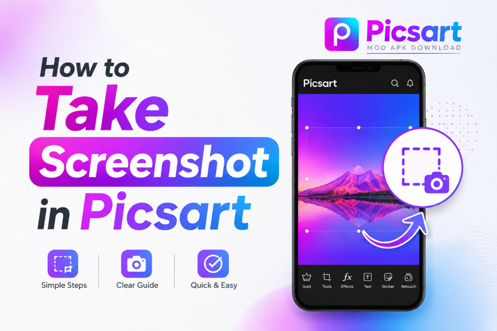 How to Take Screenshot in Picsart