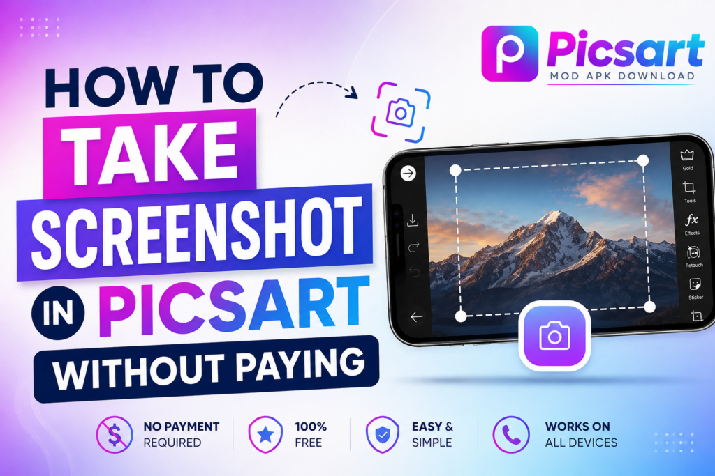 How to Take Screenshot in Picsart