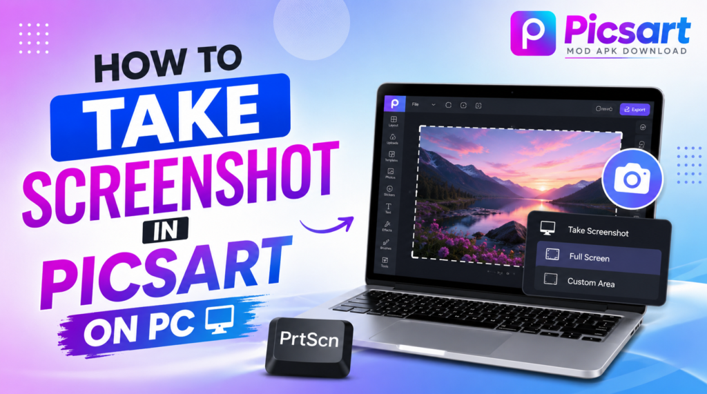 How to Take Screenshot in Picsart