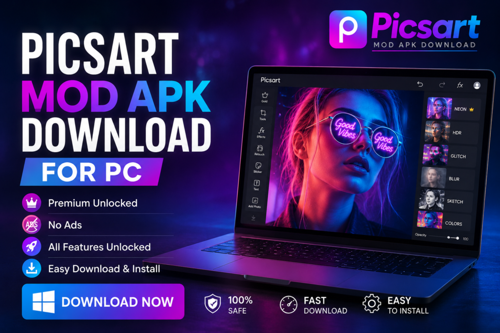 Picsart Mod Apk Download for PC