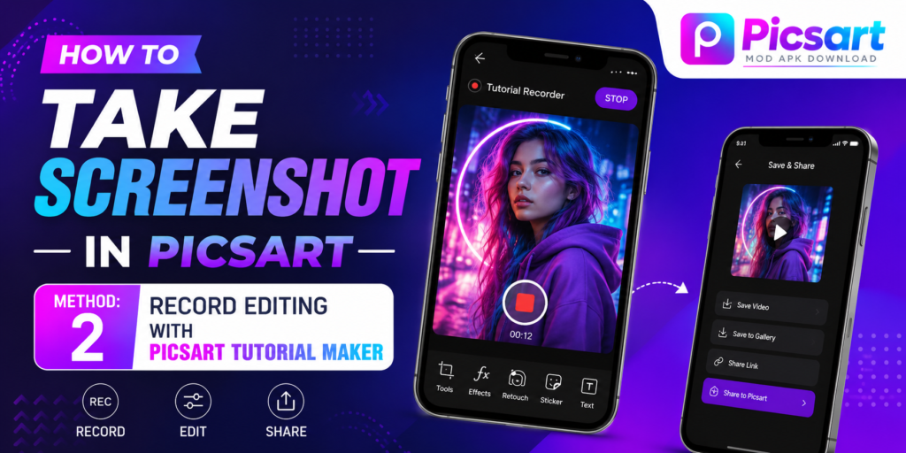 How to Take Screenshot in Picsart