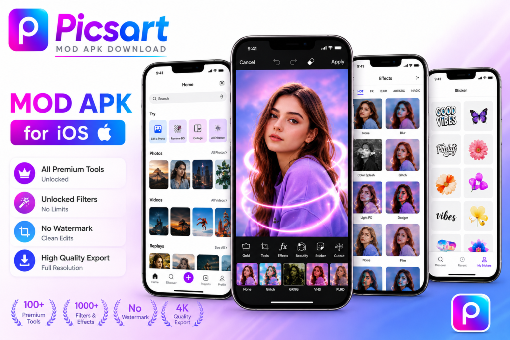 Picsart MOD APK for iOS