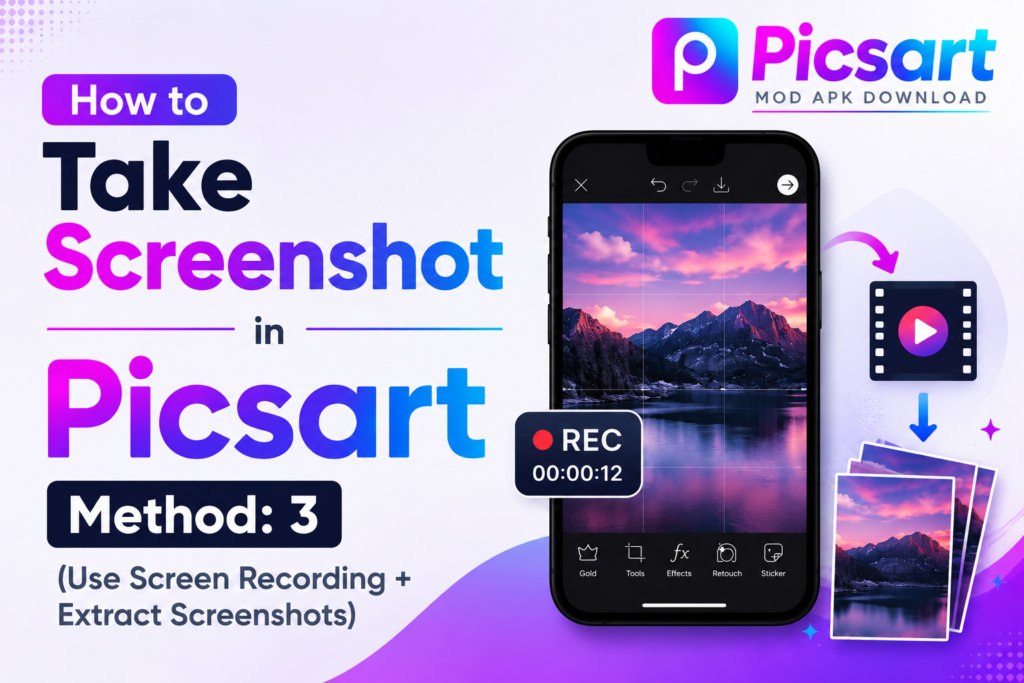 How to Take Screenshot in Picsart