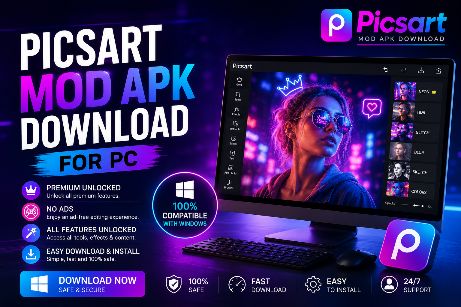 Picsart Mod Apk Download for PC