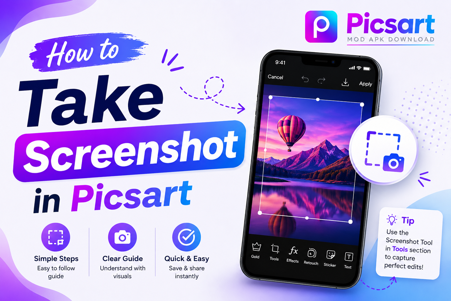 How to Take Screenshot in Picsart